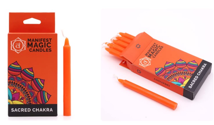 Sacral Chakra Manifest Magic Candles – Orange