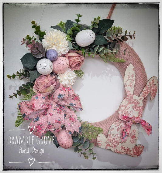 Blush Bunny Spring Wreath