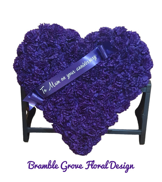 Artificial silk solid heart