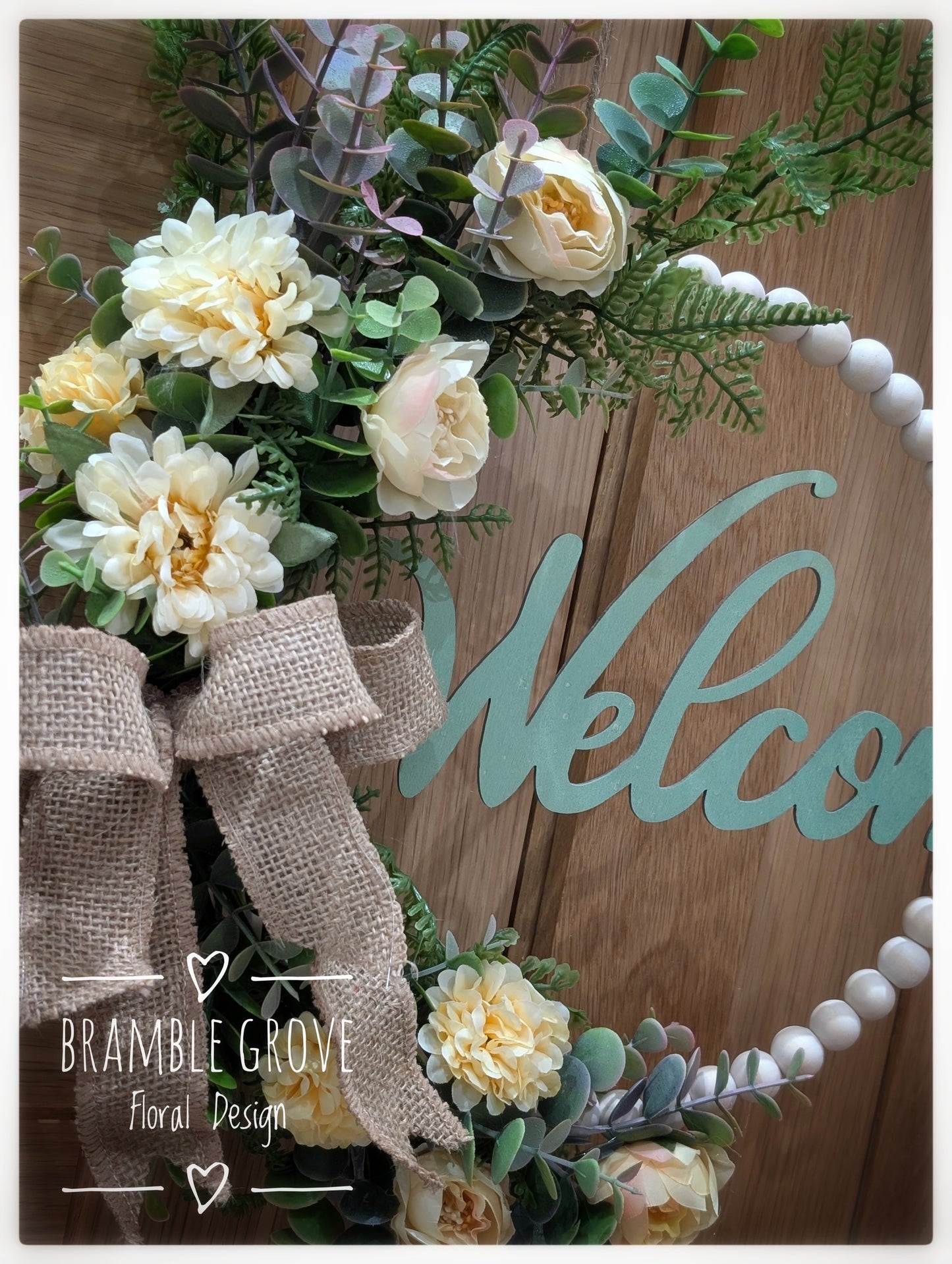 Floral Welcome Hoop Wreath