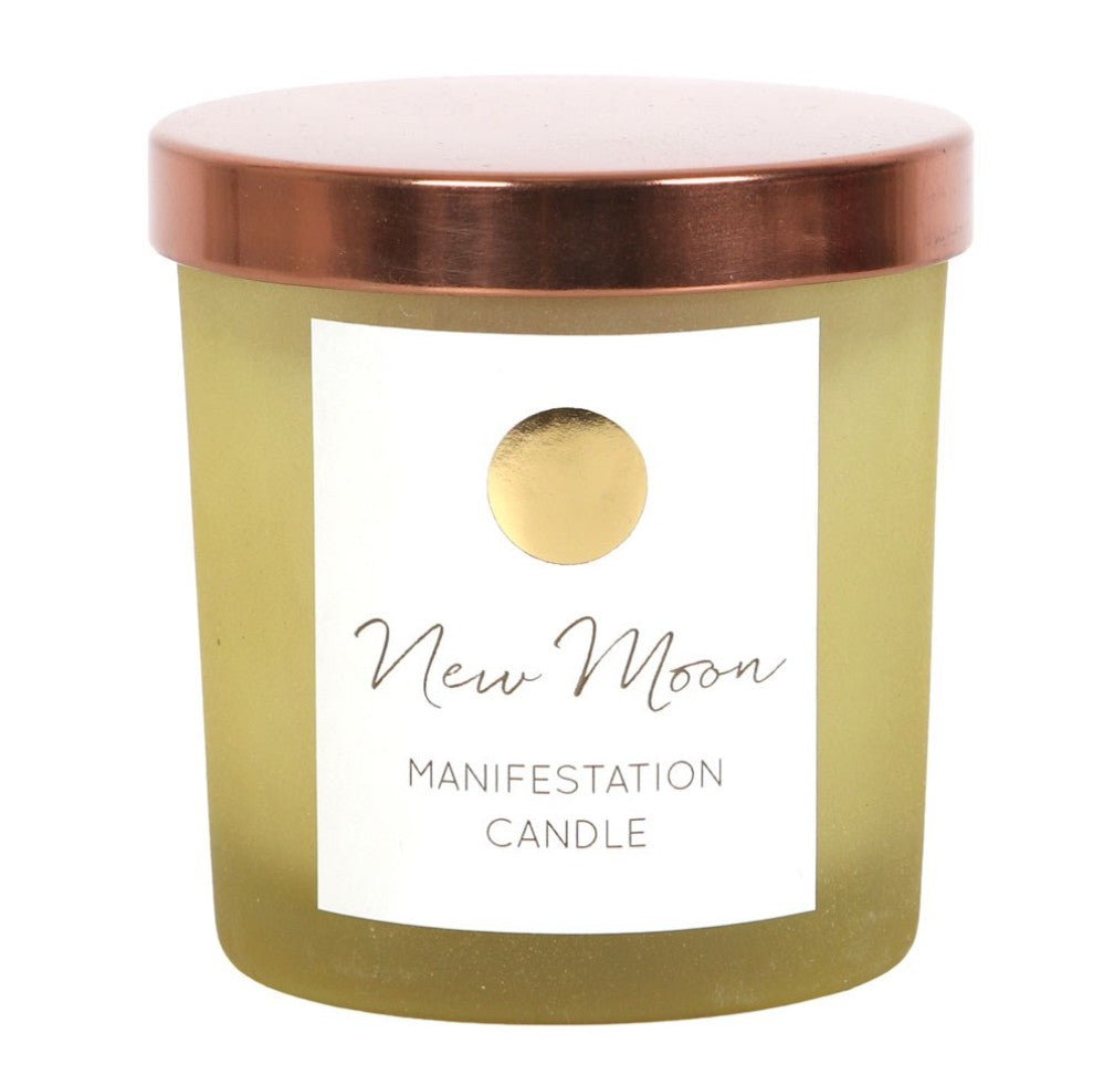 New Moon Crystal Candle