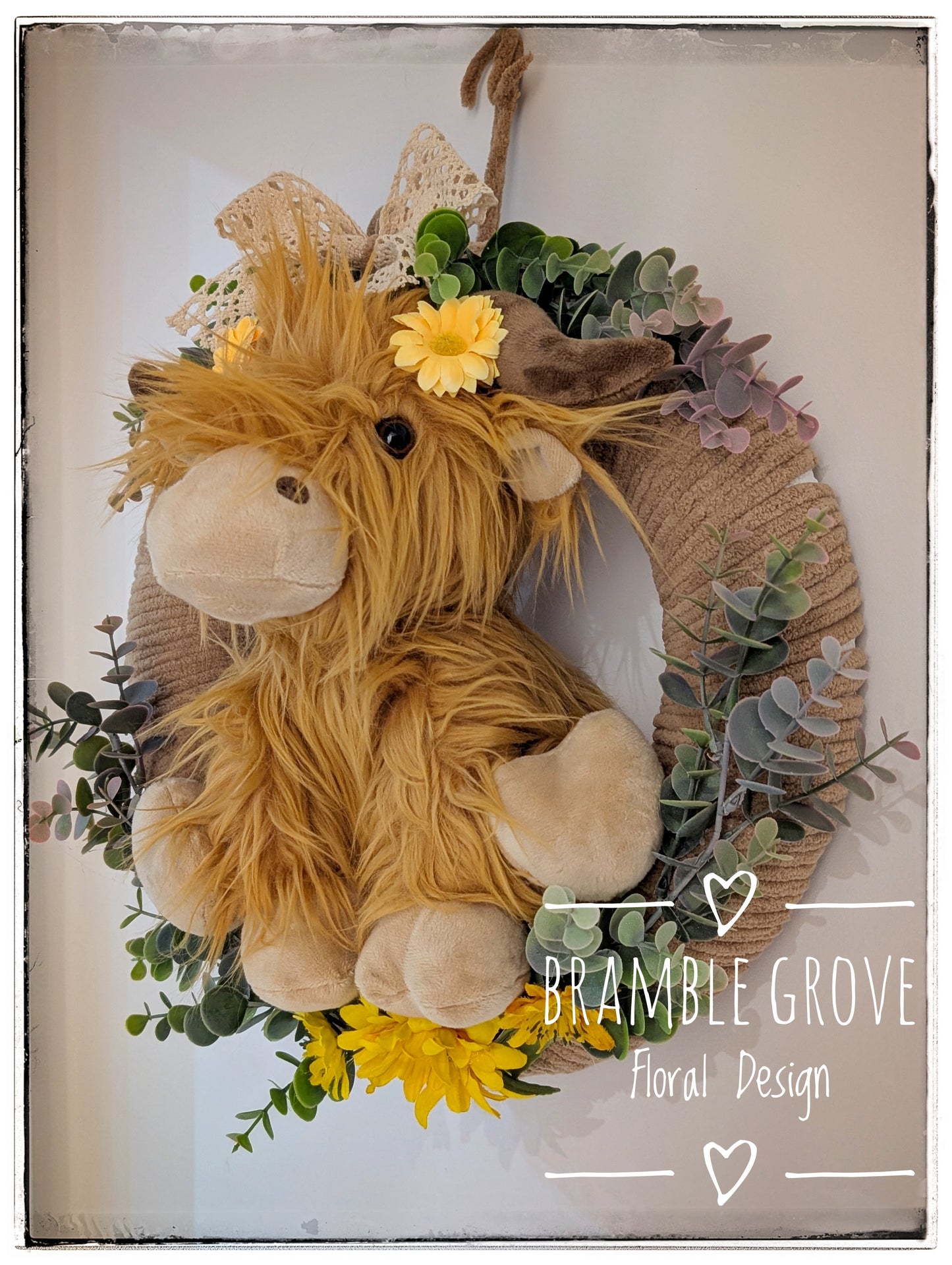 Highland Cow Wreath
