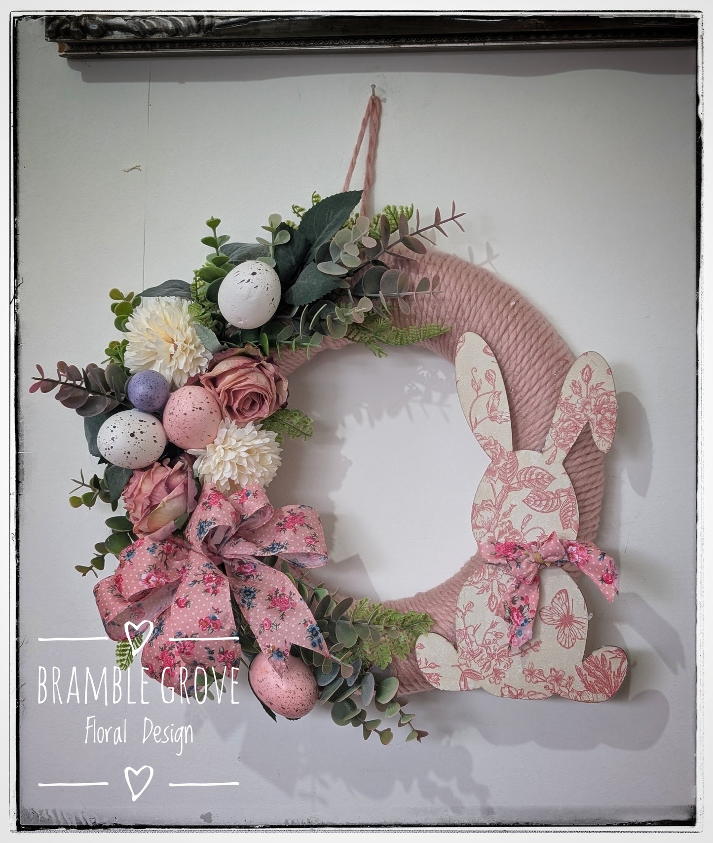 Blush Bunny Spring Wreath